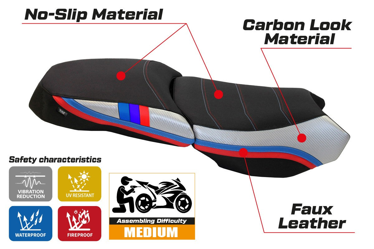 Seat cover compatible - BMW R 1200 GS Adventure 2013 - 2018 - mod Exclusive Anniversary