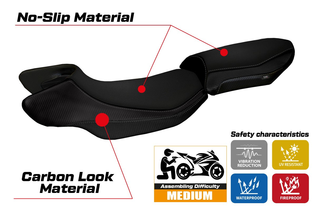 Seat cover compatible - BMW R 1200 R  2015 - 2018 - mod Aurelia Color 2
