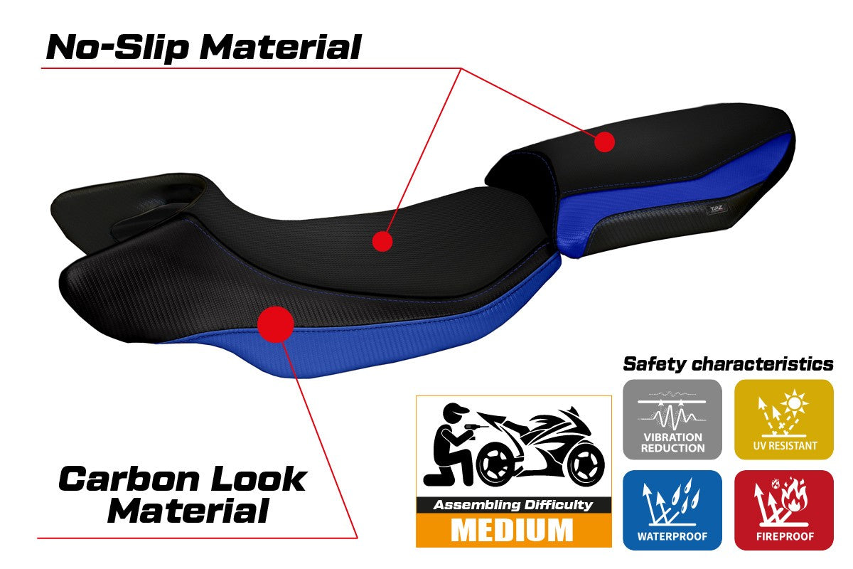 Seat cover compatible - BMW R 1200 R  2015 - 2018 - mod Aurelia Color 2