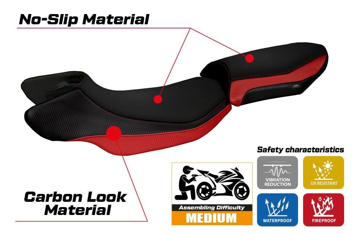 Seat cover compatible - BMW R 1200 R  2015 - 2018 - mod Aurelia Color 2