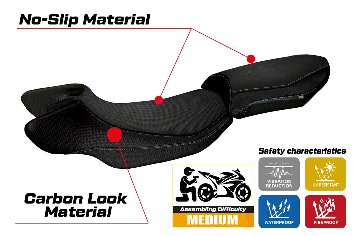 Seat cover compatible - BMW R 1200 RS 2015 - 2019 - mod Aurelia Color RS