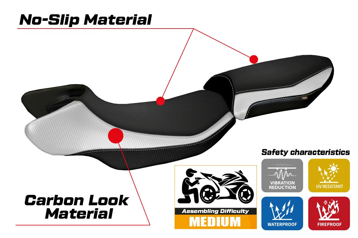 Seat cover compatible - BMW R 1200 RS 2015 - 2019 - mod Aurelia Color RS
