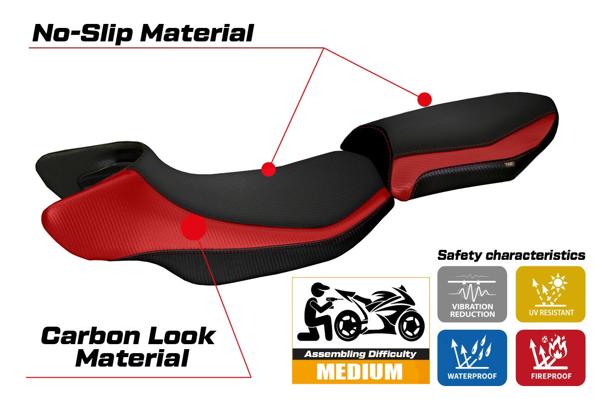 Seat cover compatible - BMW R 1200 RS 2015 - 2019 - mod Aurelia Color RS