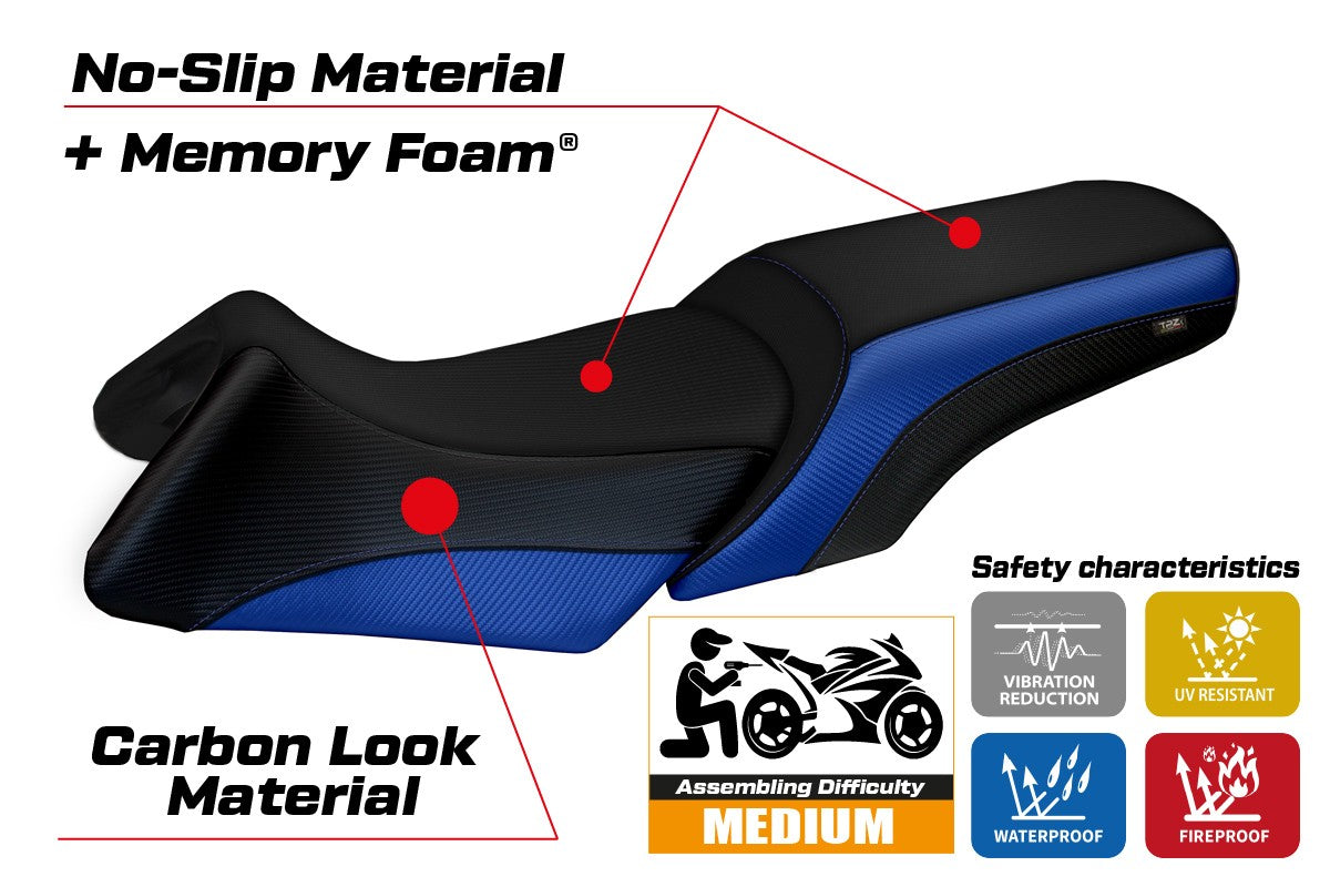 Seat cover compatible - BMW R 1200 RT 2006 - 2013 - mod Roberto