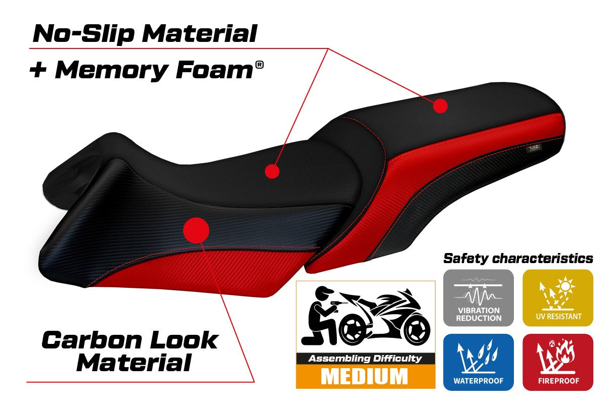 Seat cover compatible - BMW R 1200 RT 2006 - 2013 - mod Roberto