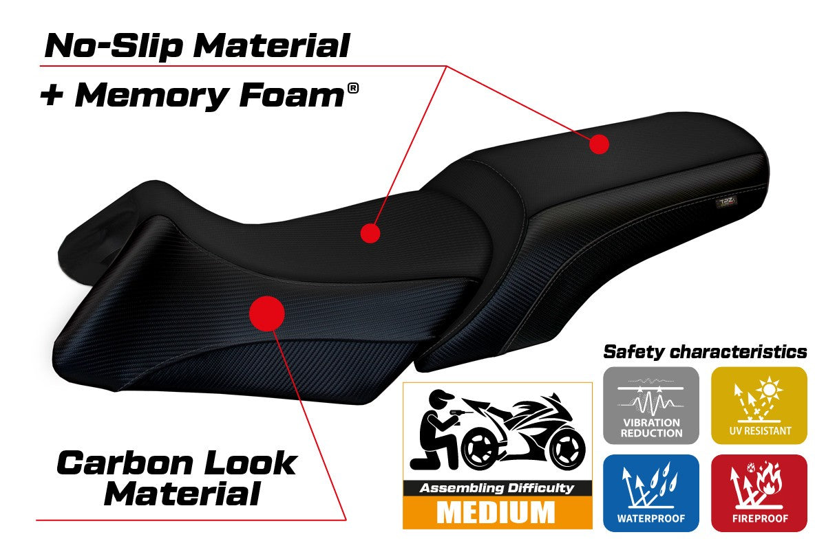 Seat cover compatible - BMW R 1200 RT 2006 - 2013 - mod Roberto