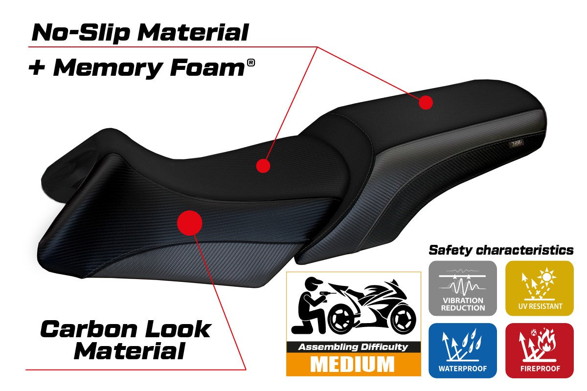 Seat cover compatible - BMW R 1200 RT 2006 - 2013 - mod Roberto