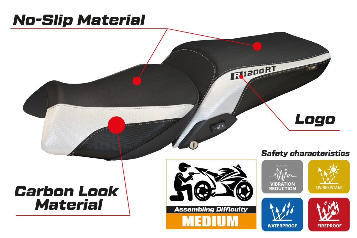 Seat cover compatible - BMW R 1200 RT 2014 - 2018 - mod Olbia 1