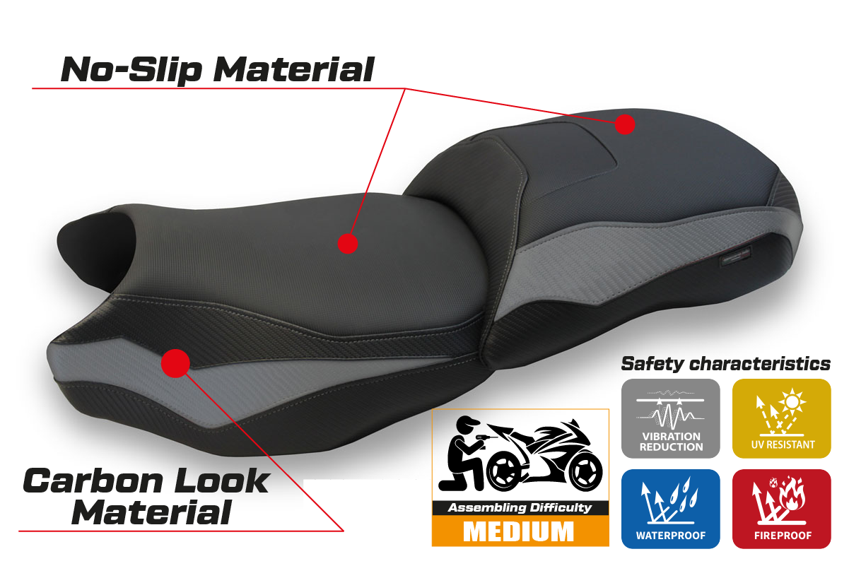 Seat cover compatible - BMW R 1250 GS 2019 - 2023 - mod Dobbiaco