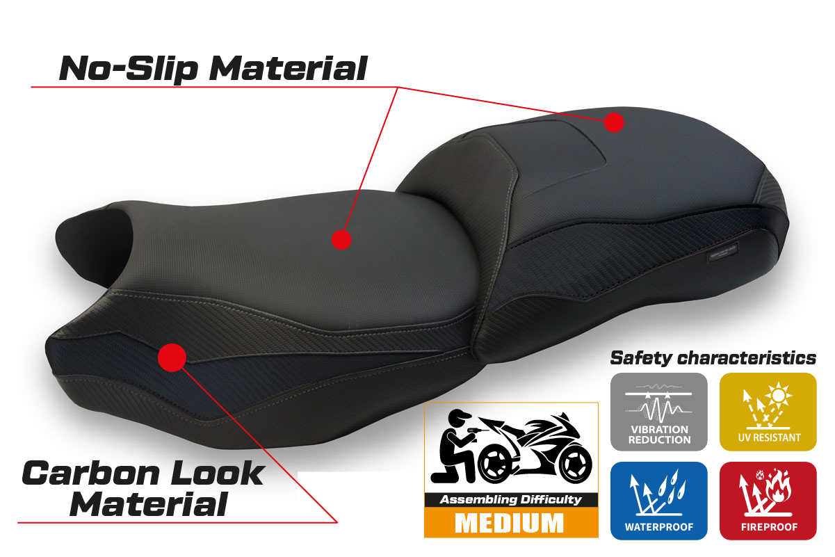 Seat cover compatible - BMW R 1250 GS 2019 - 2023 - mod Dobbiaco