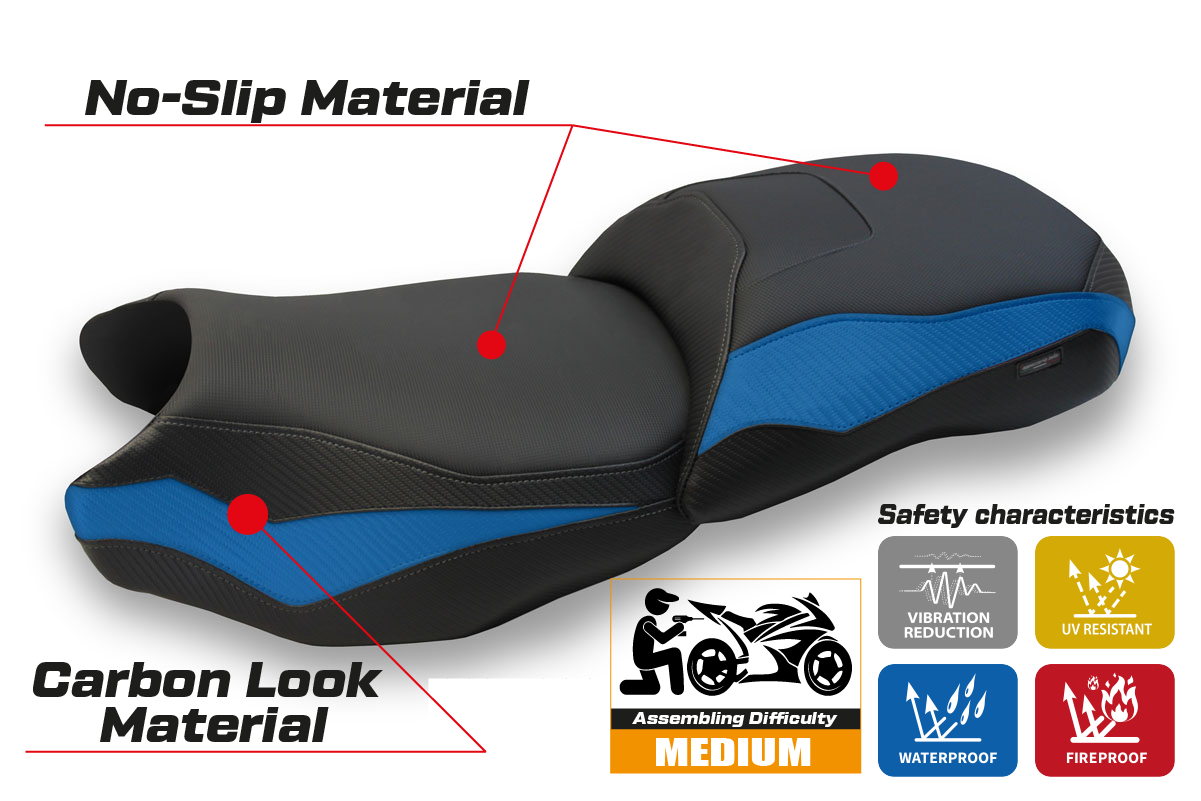 Seat cover compatible - BMW R 1250 GS 2019 - 2023 - mod Dobbiaco