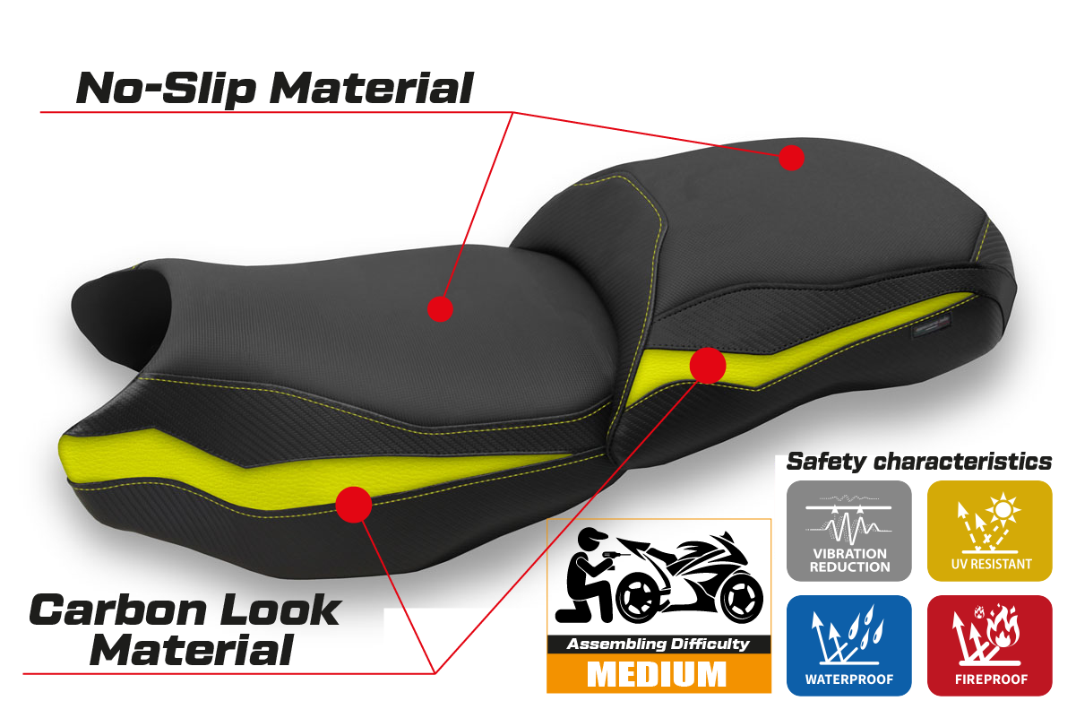 Seat cover compatible - BMW R 1250 GS 2019 - 2023 - mod Linxi
