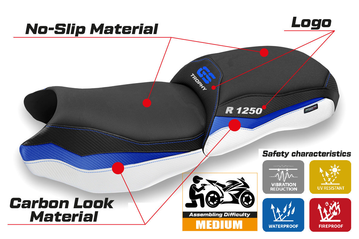 Seat cover compatible - BMW R 1250 GS 2019 - 2023 - mod Linxi