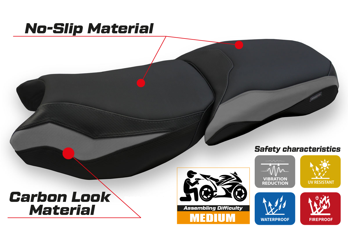 Seat cover compatible - BMW R 1250 GS Adventure 2019 - 2024 - mod Baceno 4