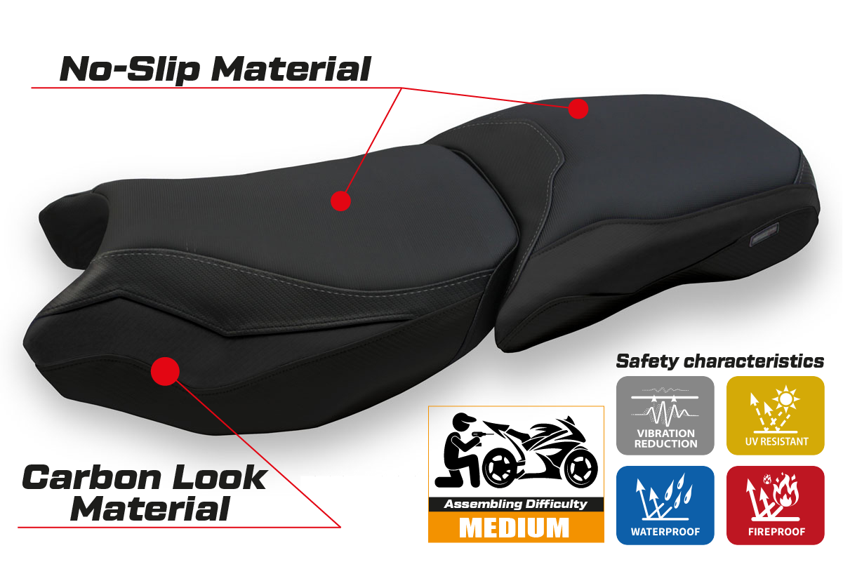 Seat cover compatible - BMW R 1250 GS Adventure 2019 - 2024 - mod Baceno 4