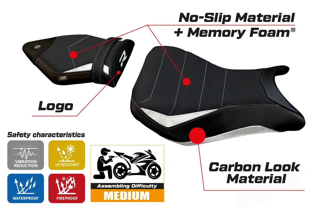 Seat cover compatible - BMW S 1000 R 2014 - 2020 - mod Spira 2 Comfort System