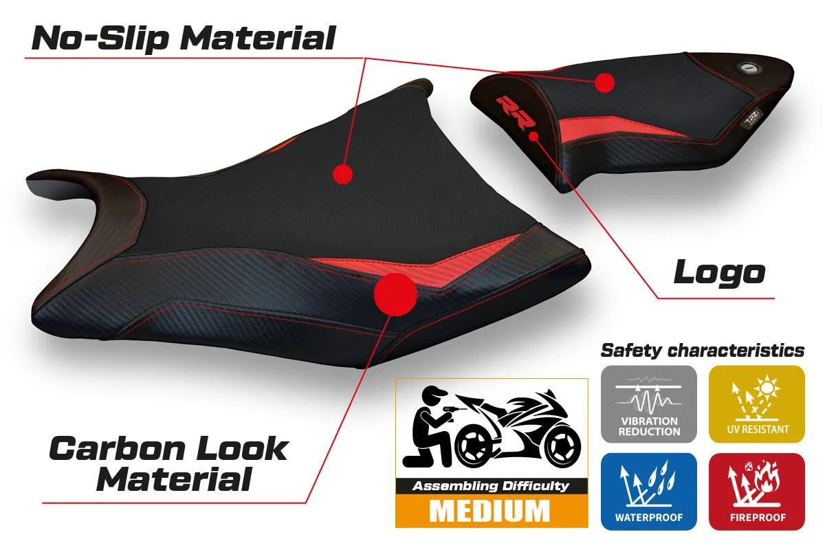 Seat cover compatible - BMW S 1000 RR 2009 - 2011 - mod Alabama 2