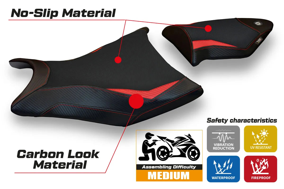 Seat cover compatible - BMW S 1000 RR 2009 - 2011 - mod Alabama 2