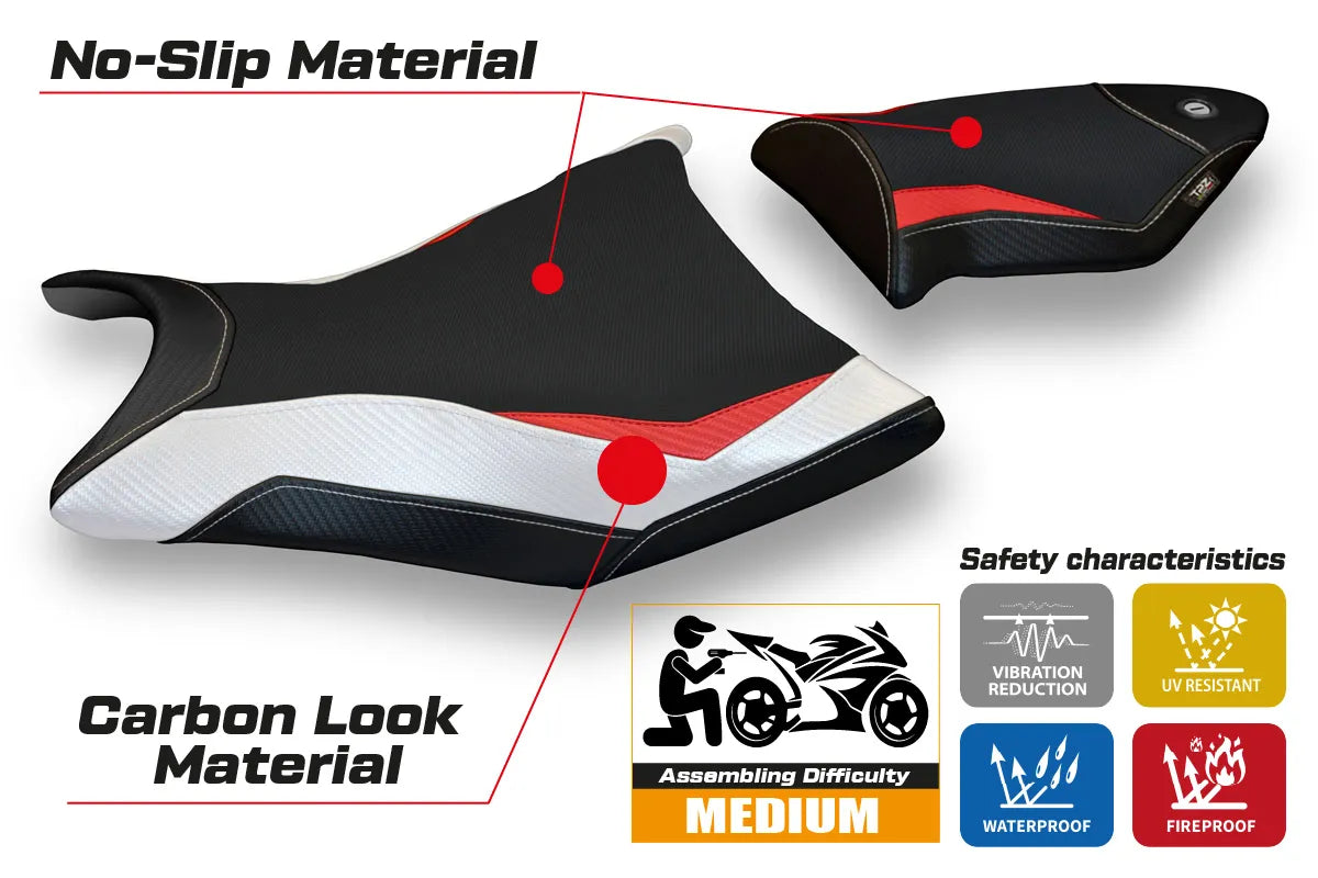 Seat cover compatible - BMW S 1000 RR 2009 - 2011 - mod Alabama Special Color