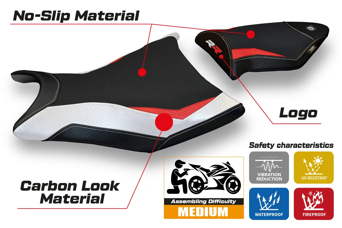 Seat cover compatible - BMW S 1000 RR 2009 - 2011 - mod Alabama Special Color