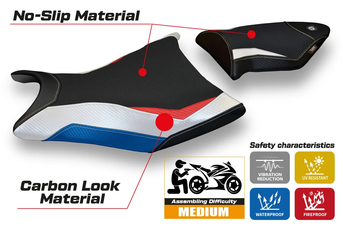 Seat cover compatible - BMW S 1000 RR 2009 - 2011 - mod Alabama Special Color