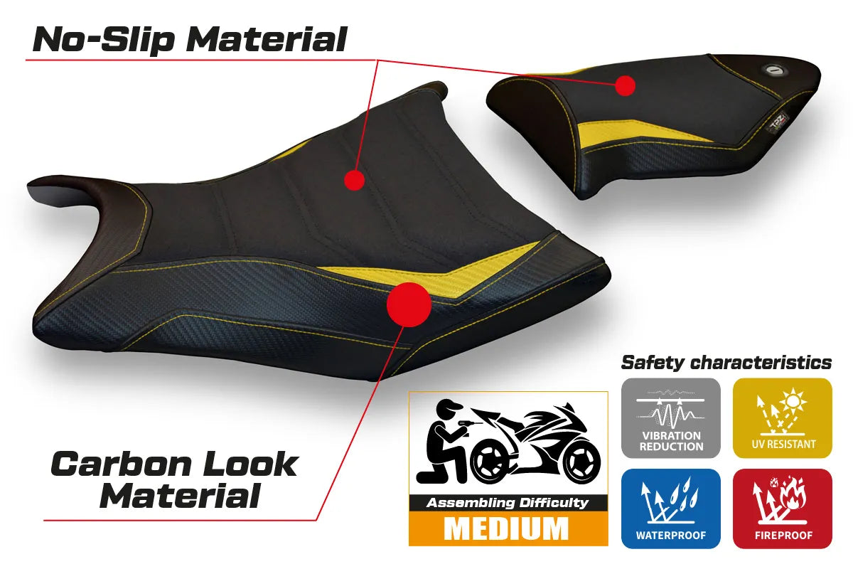 Seat cover compatible - BMW S 1000 RR 2009 - 2011 - mod Giuba 2 Ultragrip