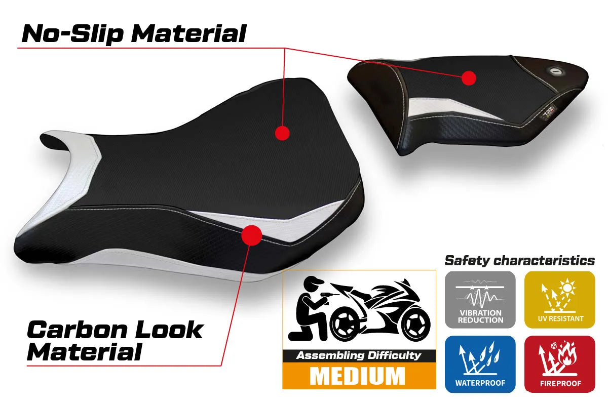 Seat cover compatible - BMW S 1000 RR 2012 - 2014 - mod Baku 2