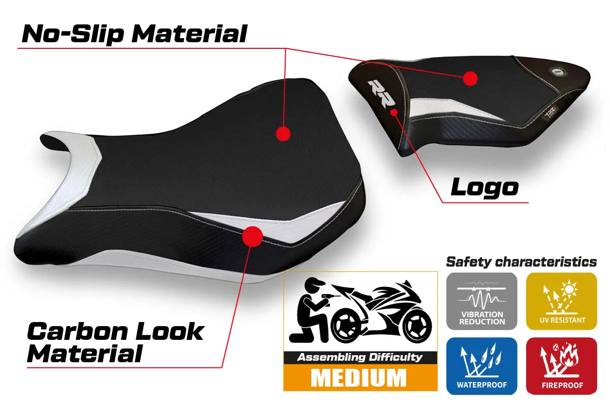Seat cover compatible - BMW S 1000 RR 2012 - 2014 - mod Baku 2