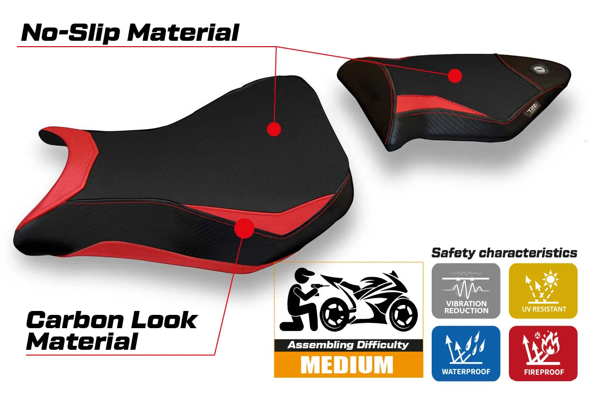 Seat cover compatible - BMW S 1000 RR 2012 - 2014 - mod Baku 2