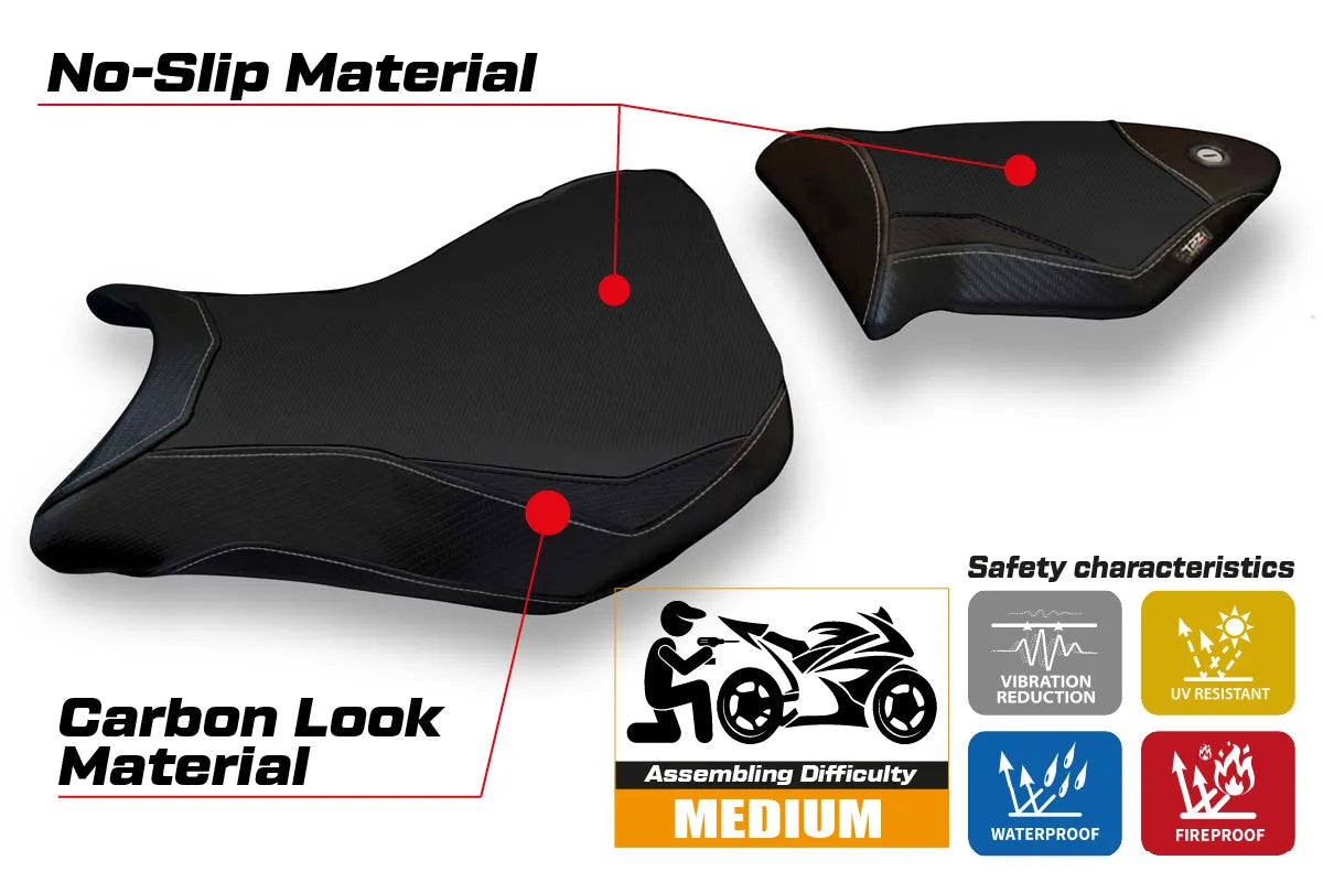 Seat cover compatible - BMW S 1000 RR 2012 - 2014 - mod Baku 2