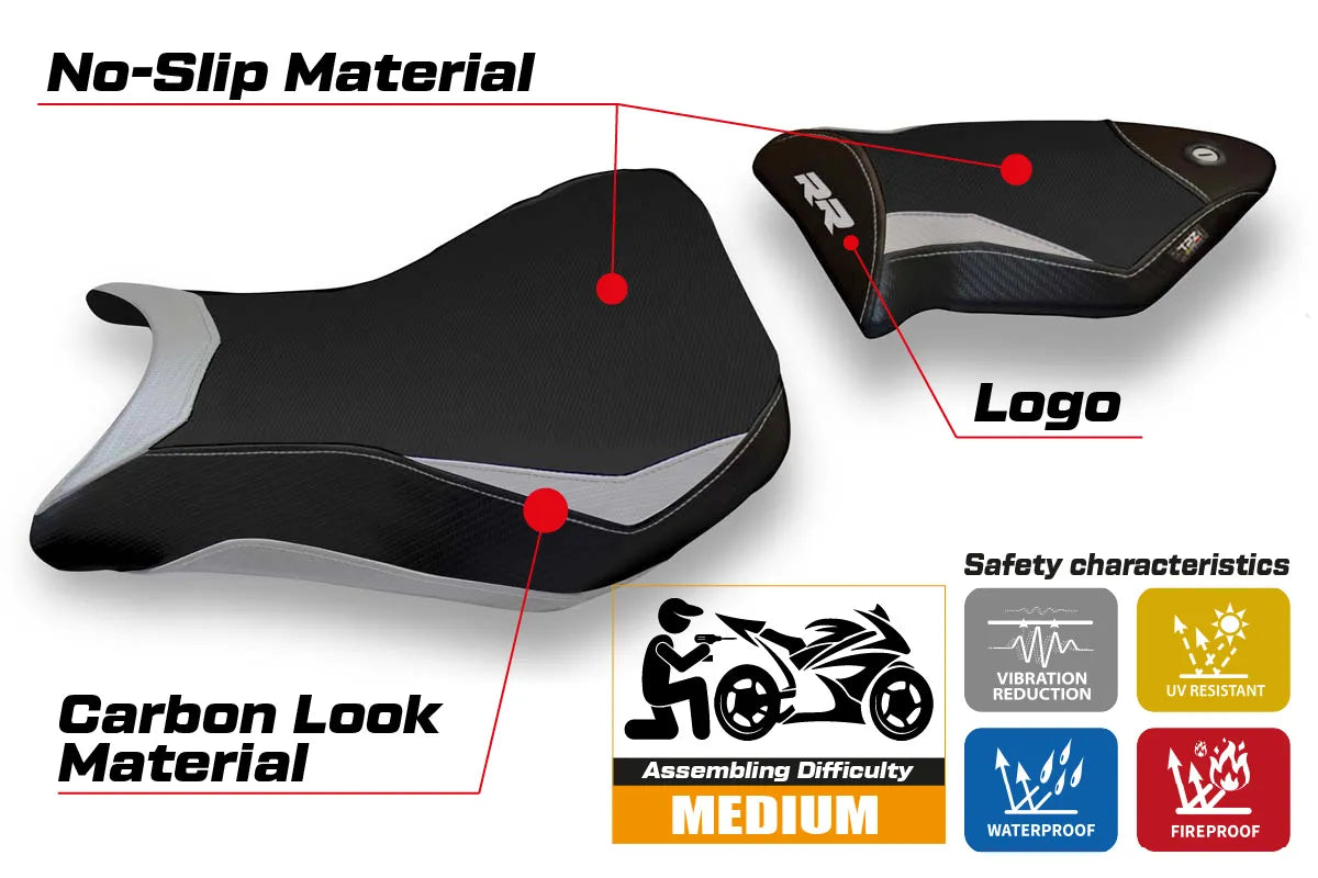 Seat cover compatible - BMW S 1000 RR 2012 - 2014 - mod Baku 2