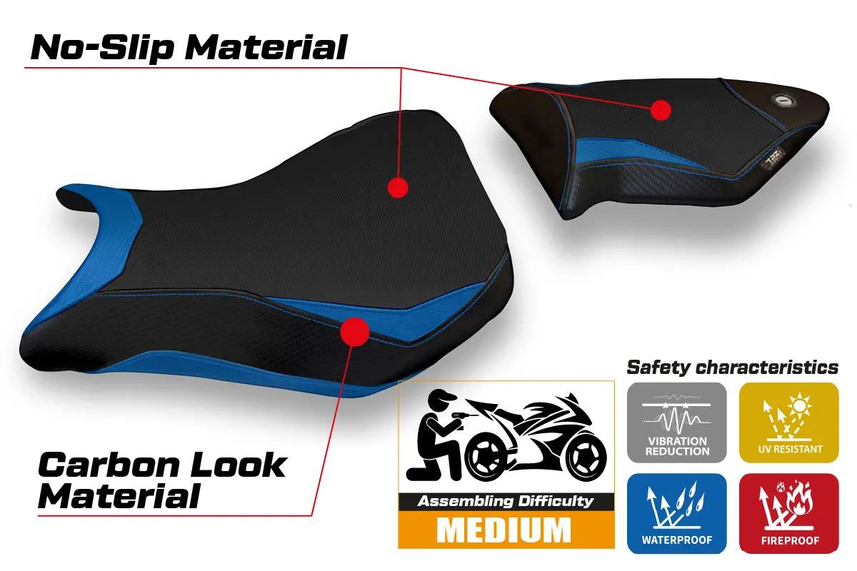 Seat cover compatible - BMW S 1000 RR 2012 - 2014 - mod Baku 2
