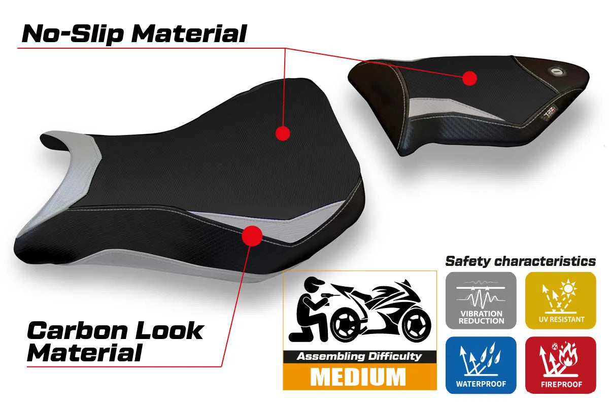 Seat cover compatible - BMW S 1000 RR 2012 - 2014 - mod Baku 2