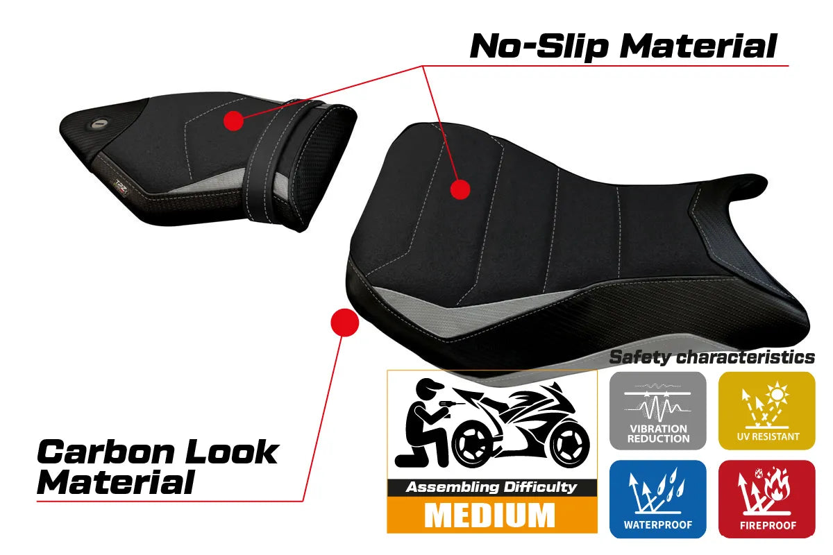 Seat cover compatible - BMW S 1000 RR 2012 - 2014 - mod Igrim Ultragrip
