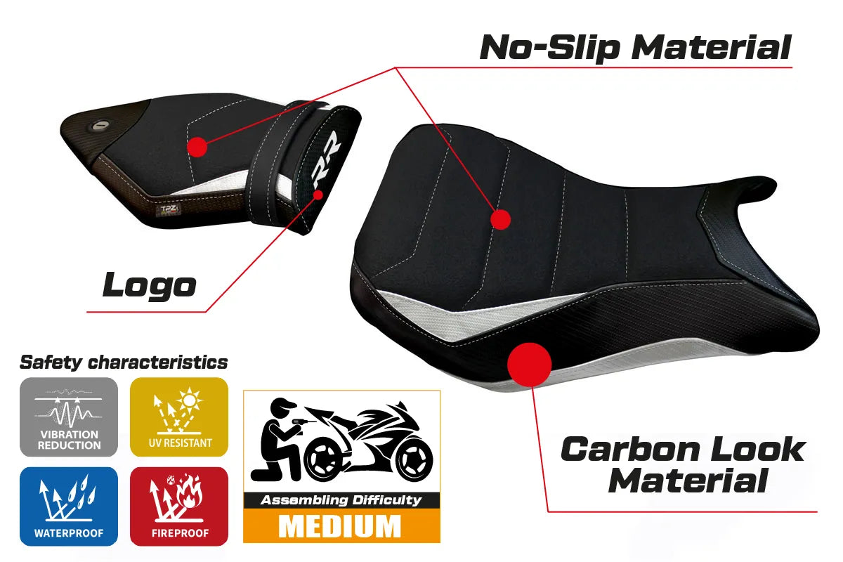 Seat cover compatible - BMW S 1000 RR 2015 - 2018 - mod Maiori 2 Ultragrip