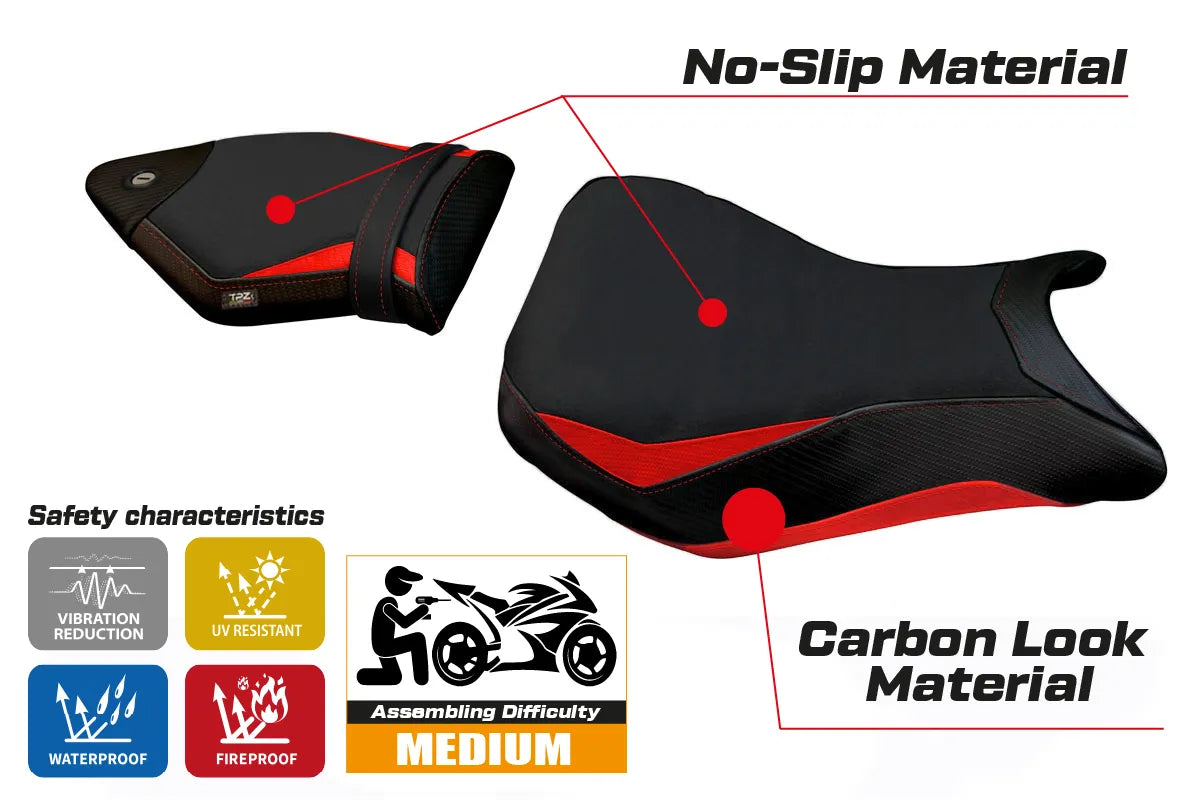 Seat cover compatible - BMW S 1000 RR 2015 - 2018 - mod Hakha