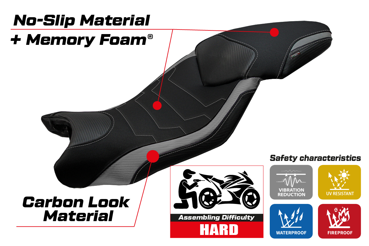 Seat cover compatible - BMW S 1000 XR 2015 - 2019 - mod Ardea Comfort System