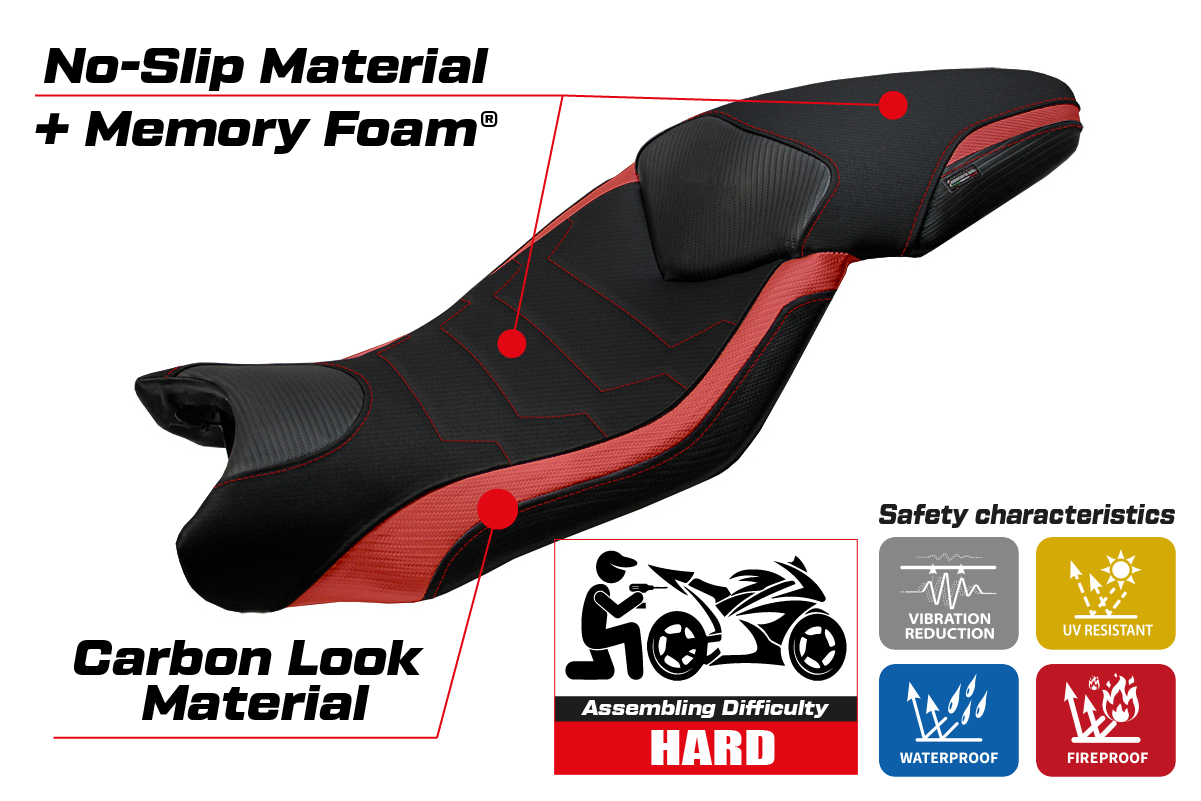 Seat cover compatible - BMW S 1000 XR 2015 - 2019 - mod Ardea Comfort System