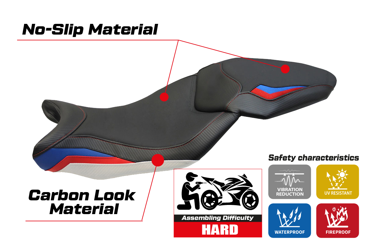Seat cover compatible - BMW S 1000 XR 2015 - 2019 - mod Ardea HP