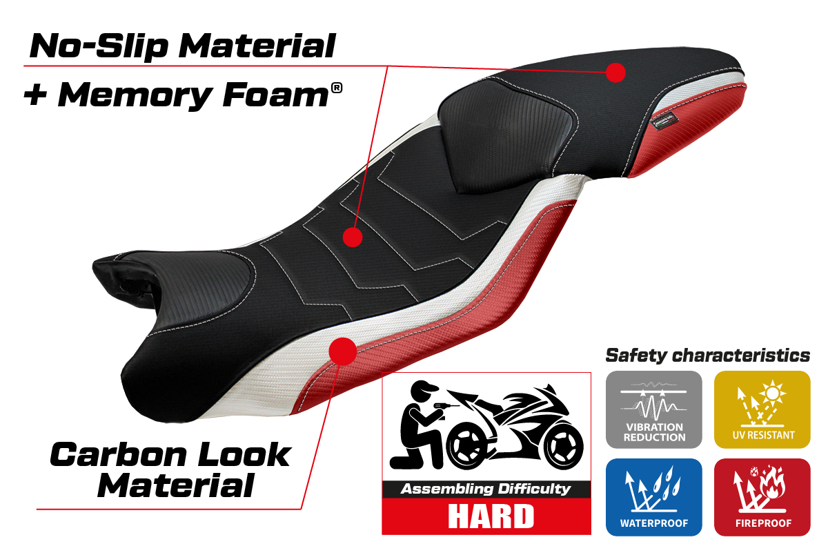 Seat cover compatible - BMW S 1000 XR 2015 - 2019 - mod Ardea Special Color Comfort System