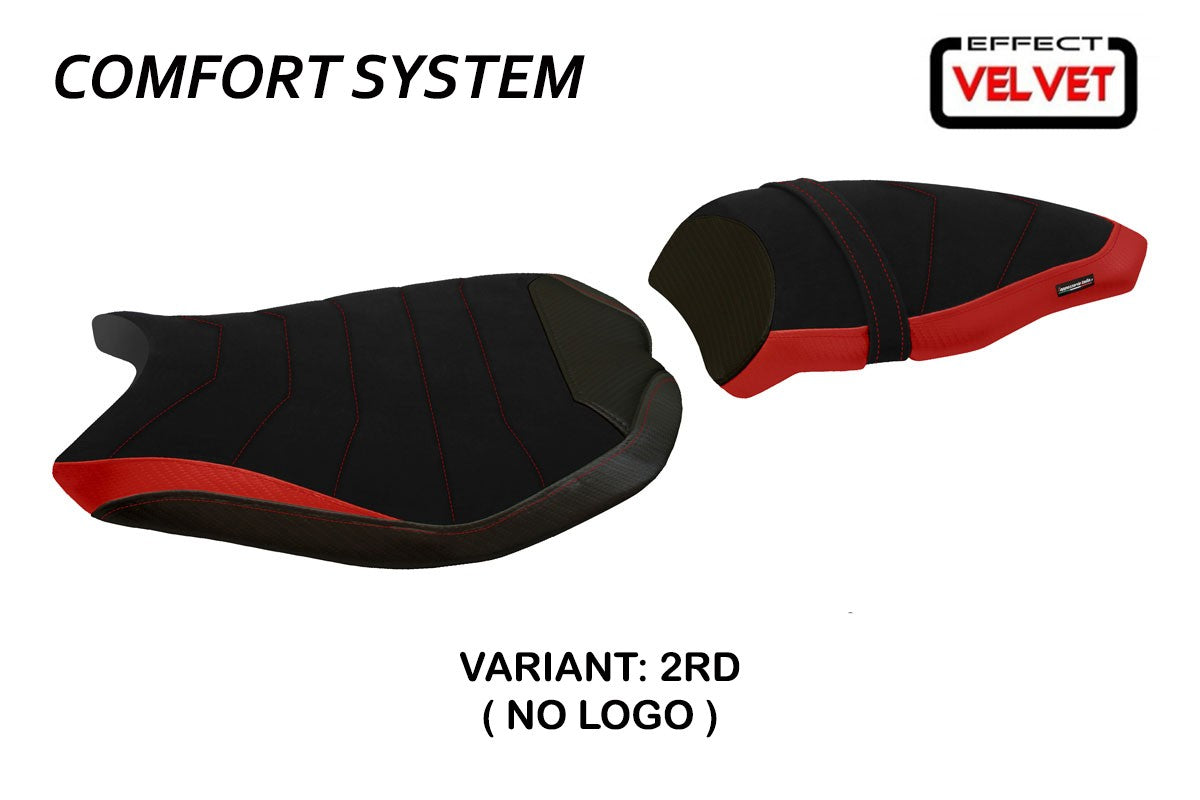 Seat cover compatible - Ducati 848 / 1098 / 1198 2007 - 2013 - mod Cervia Velvet Comfort System