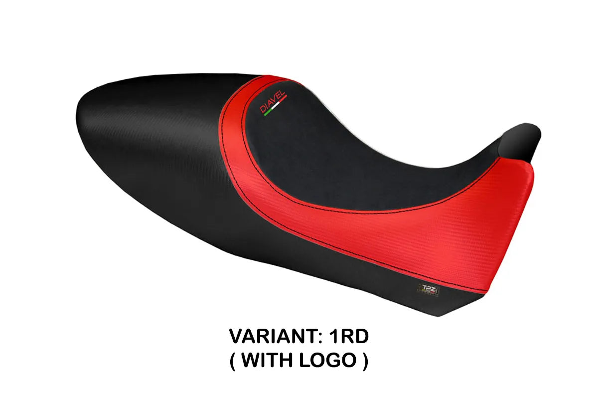 Seat cover compatible - Ducati Diavel 2011 - 2013 - mod Arezzo Carbon Color