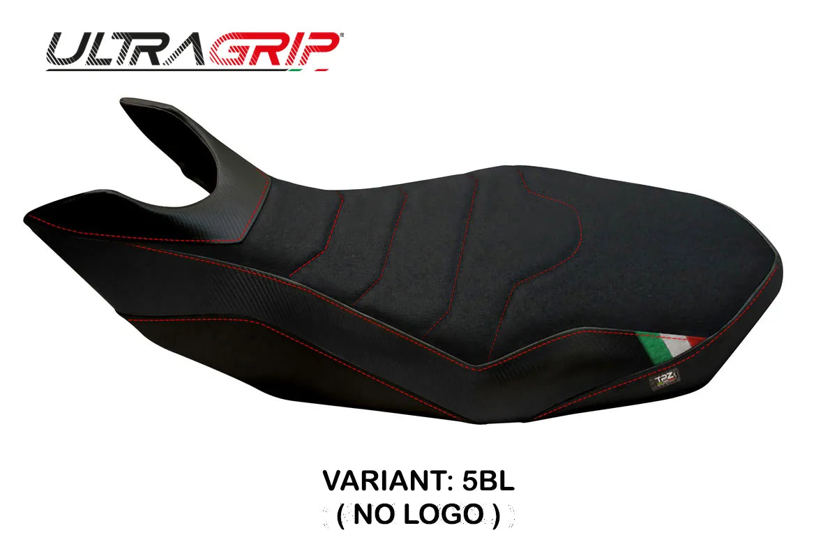 Seat cover compatible - Ducati Hypermotard 796 / 1100 / 1100 EVO 2007 - 2012 - mod Ribe 2 Ultragrip