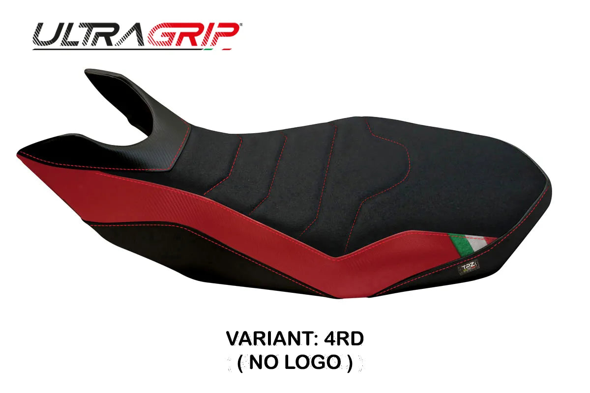 Seat cover compatible - Ducati Hypermotard 796 / 1100 / 1100 EVO 2007 - 2012 - mod Ribe 2 Ultragrip