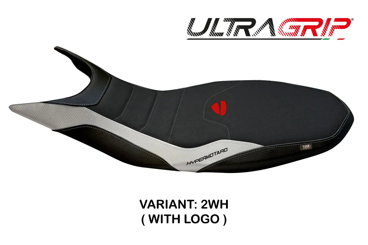 Seat cover compatible - Ducati Hypermotard 821 / 939 2013 - 2018 - mod Megara 1 Ultragrip