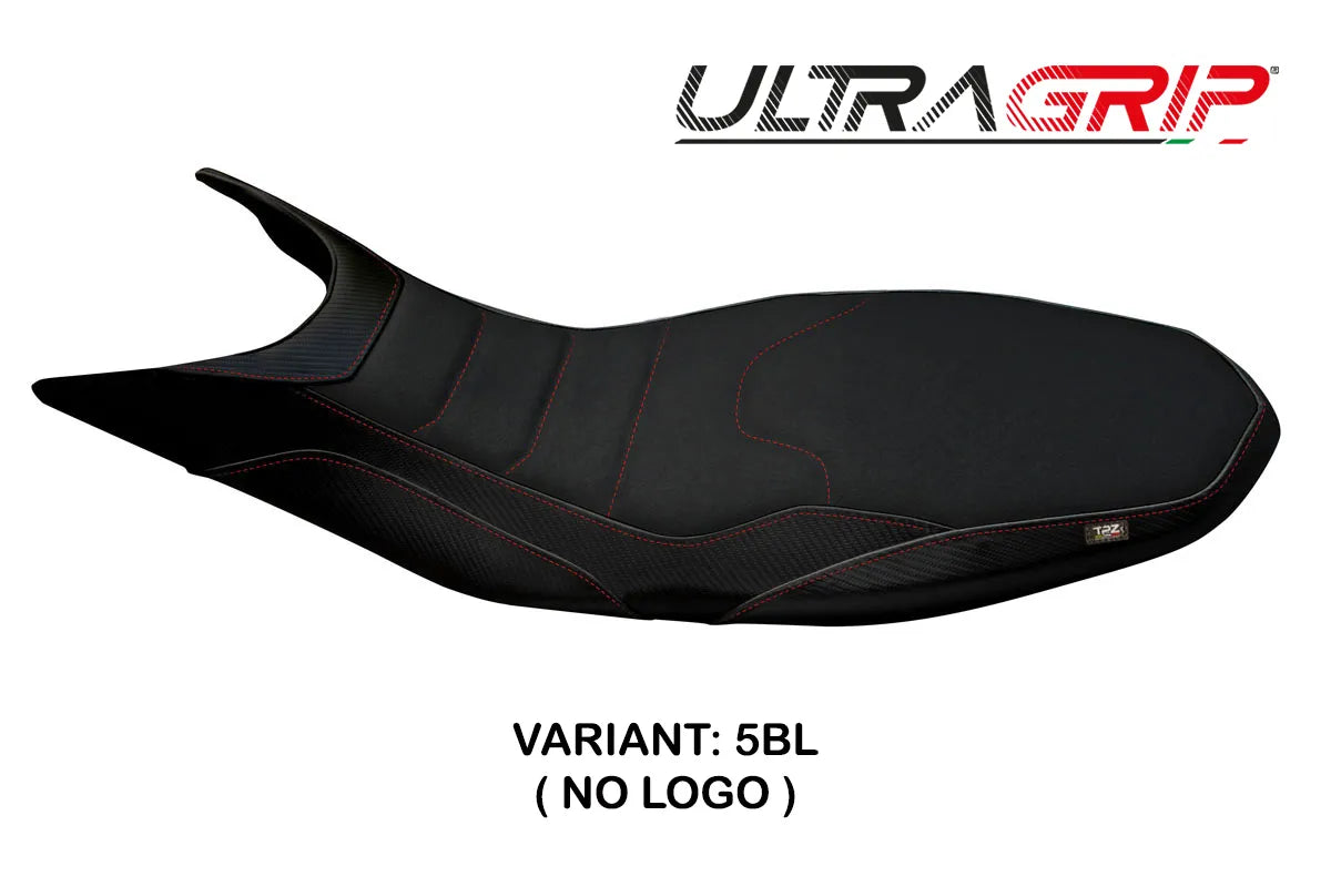Seat cover compatible - Ducati Hypermotard 821 / 939 2013 - 2018 - mod Megara 1 Ultragrip