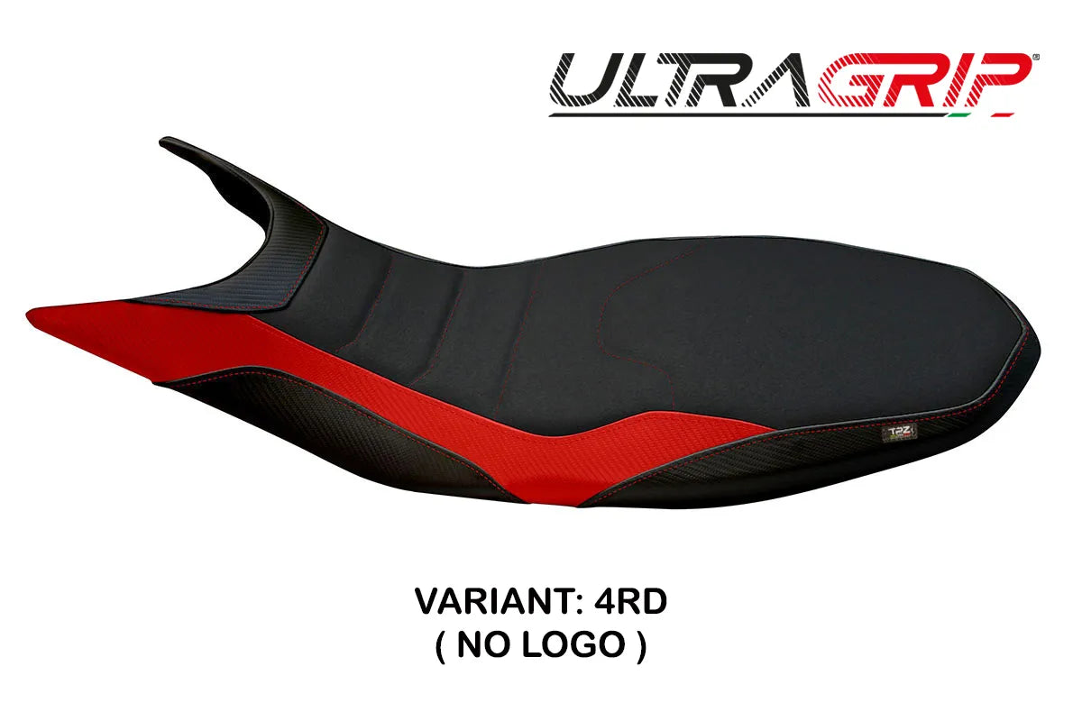 Seat cover compatible - Ducati Hypermotard 821 / 939 2013 - 2018 - mod Megara 1 Ultragrip