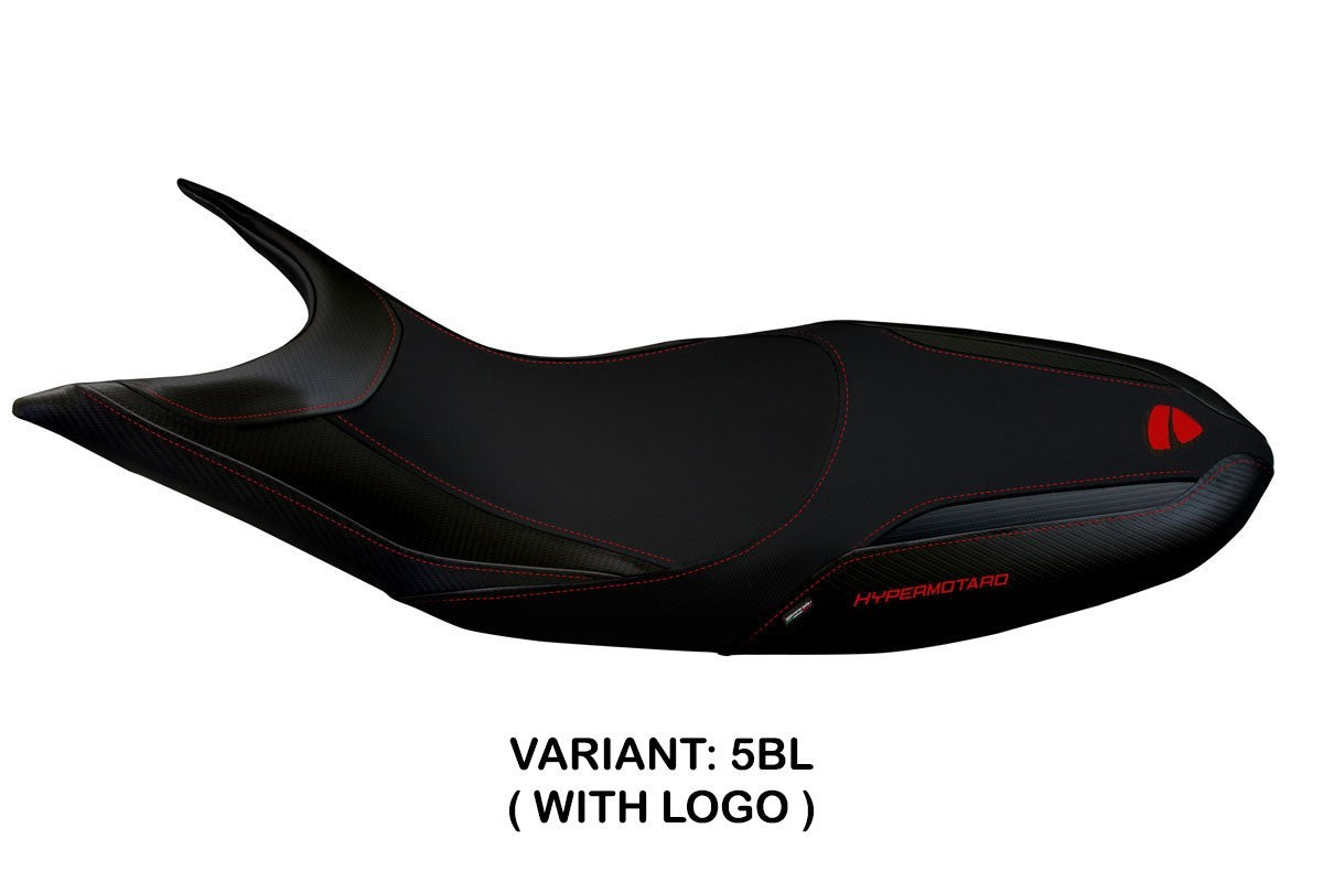 Seat cover compatible - Ducati Hypermotard 821 / 939 2013 - 2018 - mod Scicli 1