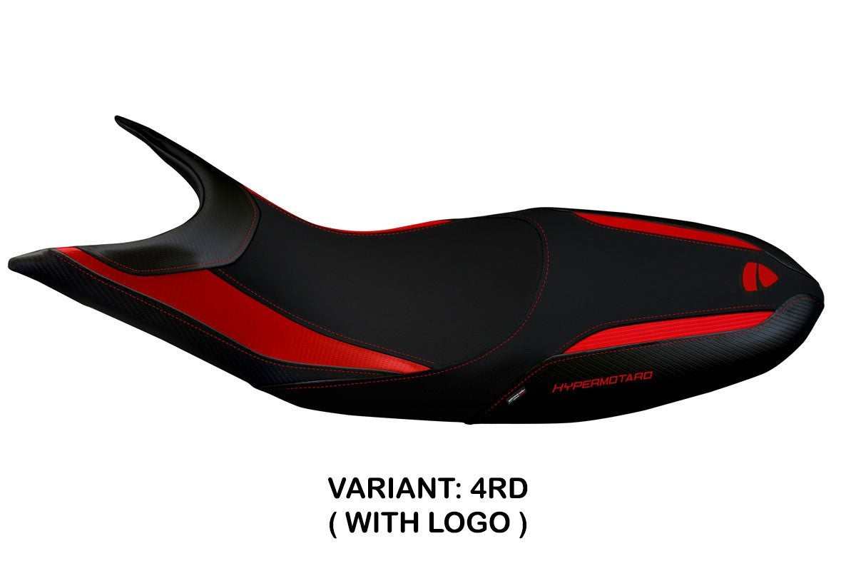 Seat cover compatible - Ducati Hypermotard 821 / 939 2013 - 2018 - mod Scicli 1