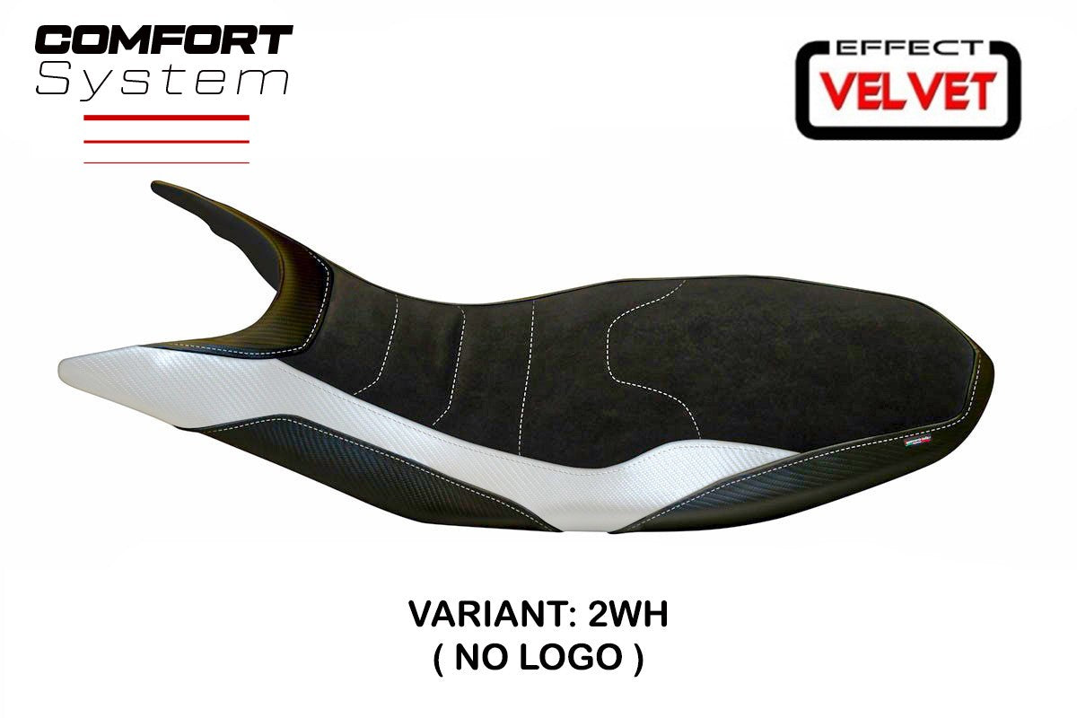 Seat cover compatible - Ducati Hypermotard 821 / 939 2013 - 2018 - mod Varna 1 Velvet Comfort System